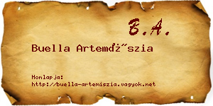 Buella Artemíszia névjegykártya